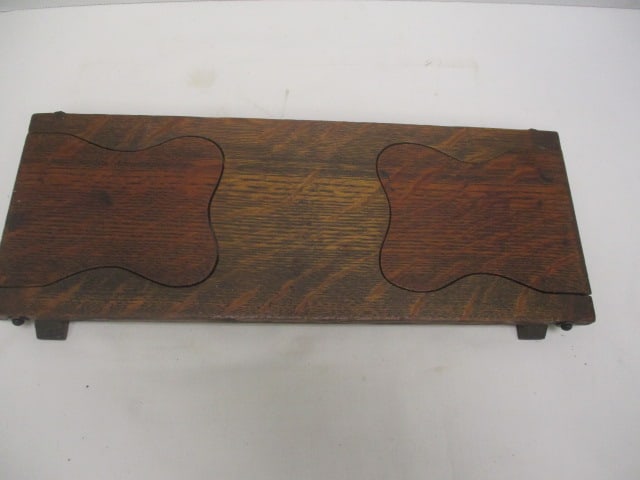 Circa 1910-20 Tiger Oak Folding Bookshelf - 3