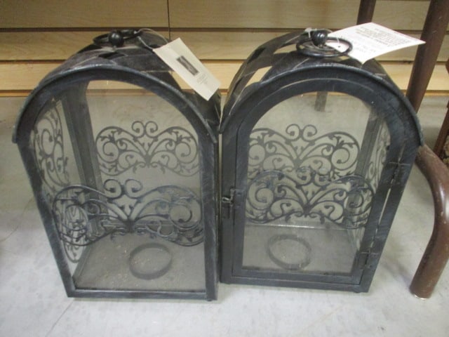 Pair of Jaclyn Smith Today Metal Lanterns (1 of 2)