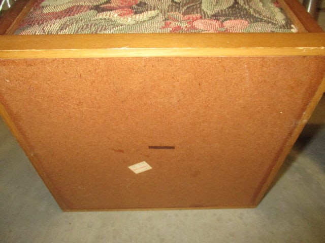 Old Sewing Box with Tapestry Insets - 4