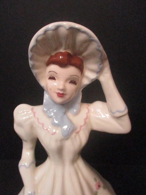 1940's California Victorian Woman Figural Vase - 2