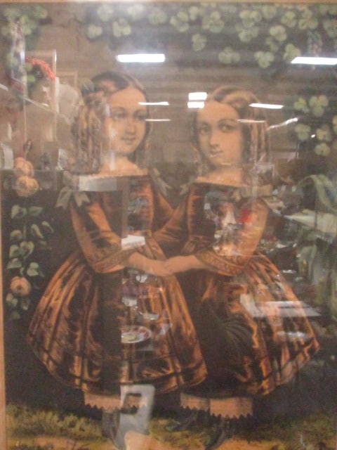 Two Framed Circa 1863 Currier & Ives "The Little Brothers" and "The Little Sisters" Lithograph Pr... - 4