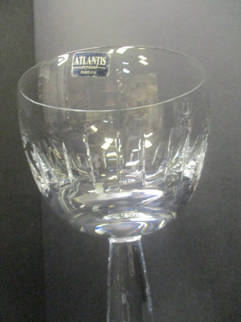 Pair of Atlantis Portugal Crystal "Coliseum" Crystal Goblets - 3