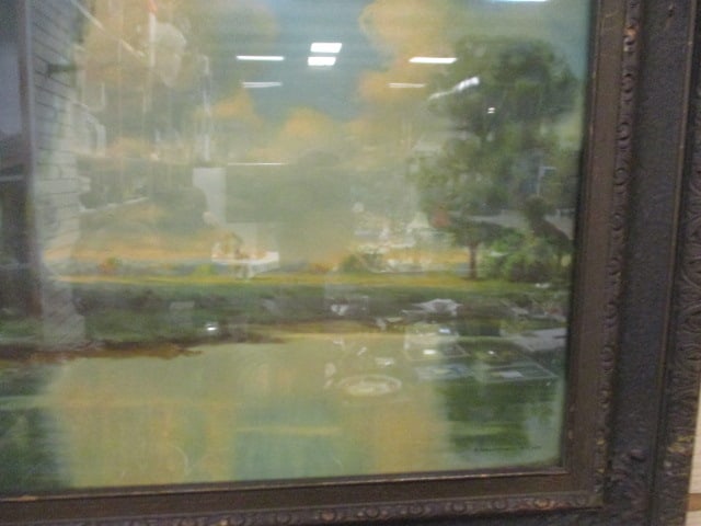 Circa 1910-20's R. Atkinson Fox "Stately Sentinels" Framed Lithograph - 3