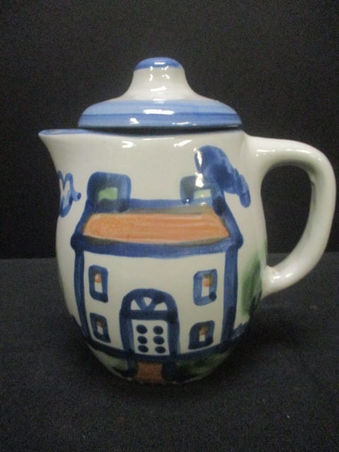 Vintage M.A. Hadley Signed Folk Pottery Coffee/Tea Pot (1 of 3)