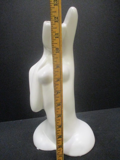 Stylized Female Nude Figural Vase - 4