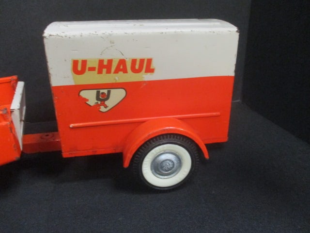 Vintage 1960's Nylint Pressed Steel Ford "U-Haul" Pickup and Trailer Toy Truck - 2