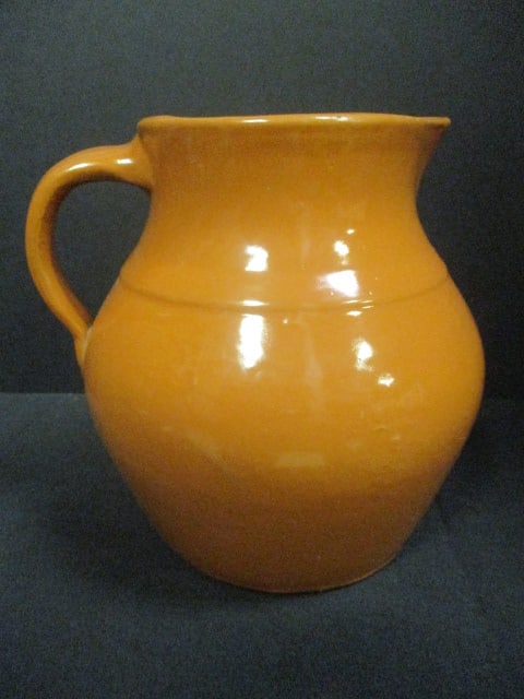 Antique Circa 1910-20 UHL Pottery Pitcher: 8 1/2"h, dating and identification per consigner note