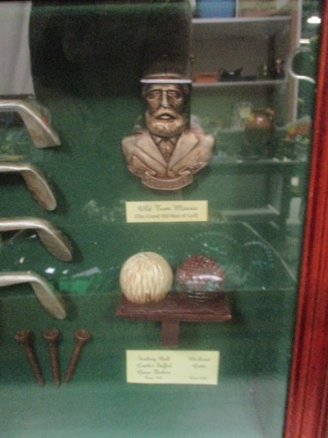 Replica of Vintage Golfing Items in Shadow Box Frame - 2