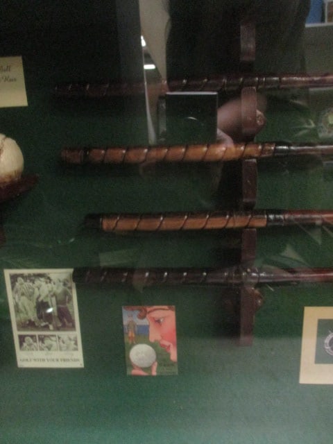 Replica of Vintage Golfing Items in Shadow Box Frame - 4