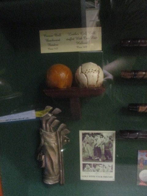 Replica of Vintage Golfing Items in Shadow Box Frame - 5