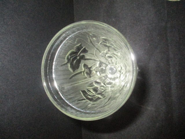 Circa 1930-40's Jeannette Glass Iris & Herringbone Pitcher and Goblet Set - 3