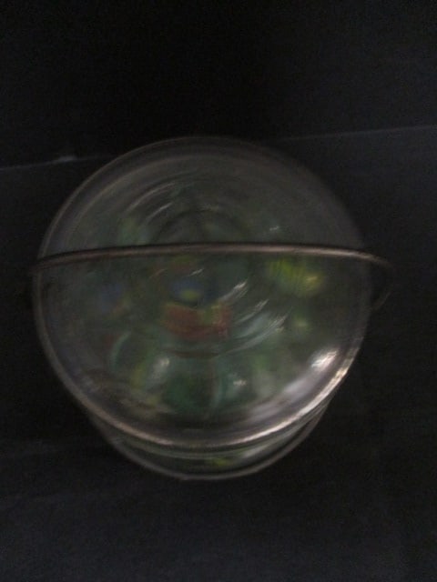 Pint Size Ball Mason Jar Full of Vintage Marbles - 2