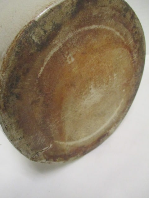 Circa 1910-20's One Gallon Brown/White Shoulder Stoneware Jug - 4