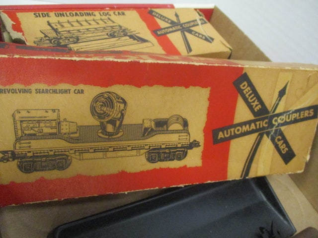 Two 1950's Marx Toy Train Cars with Boxes - 5