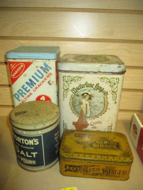 Grouping of Vintage Food Product Tins (1 of 5)