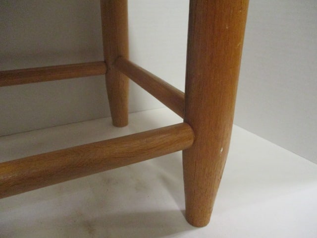 Vintage 1950-60's Split Oat Foot Stool - 2
