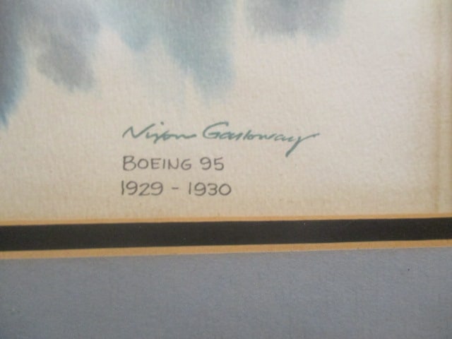 Nixon Galloway "Boeing 95 1929-30" Original Lithograph - 4