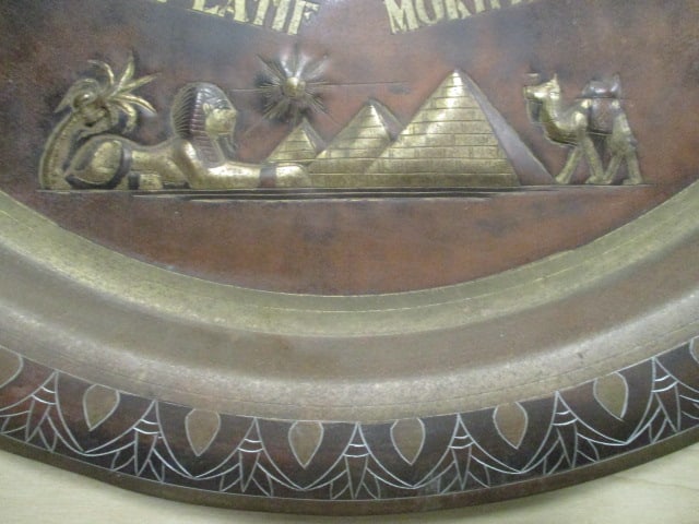 Special Mixed Metal 1998 US Embassy Native Gift Charger Presented to Barbara Schoonover - 5
