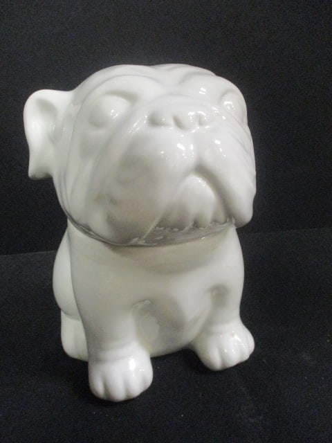 Threshold Stoneware Bulldog Cookie/Treat Jar: 8 1/2"h