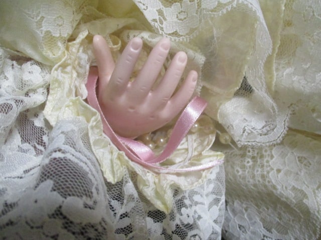 Large Scale Collector's Porcelain Victorian Style Doll - 5