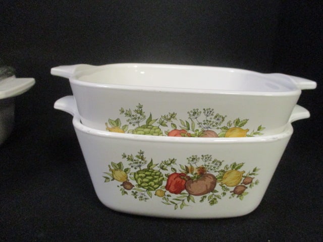 Vintage Pyrex 'Spice of Life" and "My Life" Covered Casserole - 2