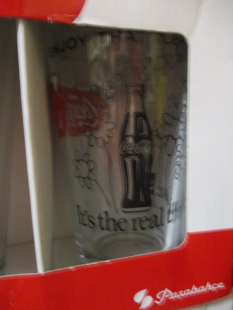 Two 2 Piece Sets of Pasabahce Coca-Cola Licensed Glasses - 3