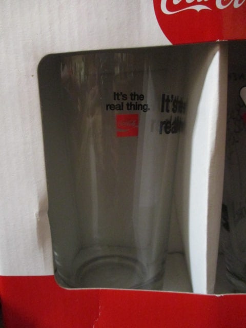 Two 2 Piece Sets of Pasabahce Coca-Cola Licensed Glasses - 5