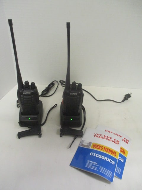 Pair of Baofeng FM Transceivers Walkie Talkies (1 of 7)