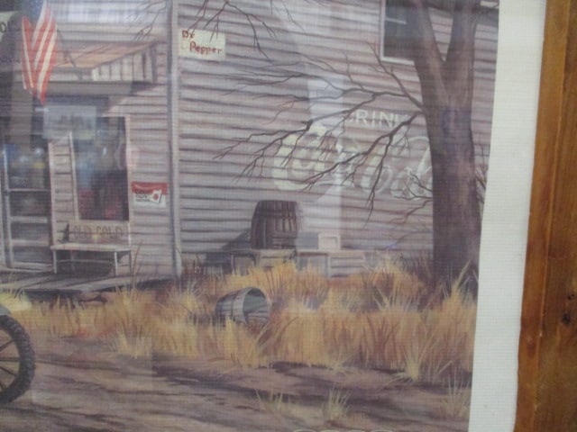 Framed "General Merchandise Post Office Country Store" Print by POPP - 3