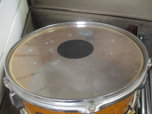 1950's Japan LIDO Supreme Snare Drum, Cymbal and Stand in Carry Case - 4