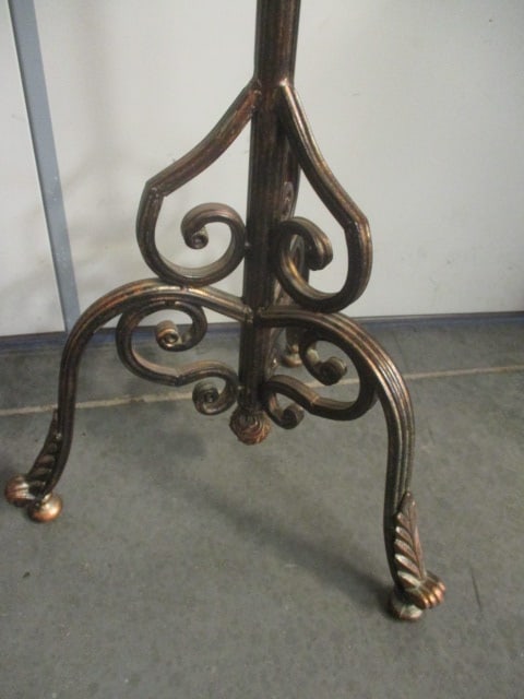 Bronzed Scrolled Design Metal Hall Tree/Coat Rack - 2