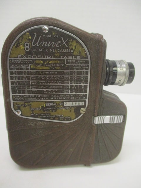 Vintage Univex 8mm Cine Camera and Perfex by Candid Double 8 Model A Camera - 3