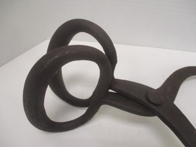 Antique Cast Iron Ice Tongs - 2