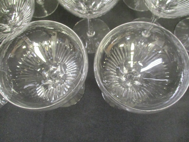 16 Vintage Cut Crystal Stem Ware - 5