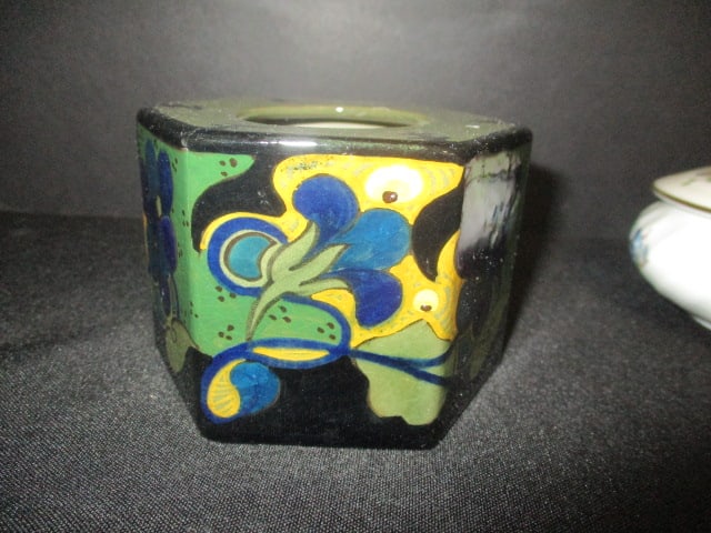 Vintage Porcelain Trinket Boxes and Hair Receiver - 2