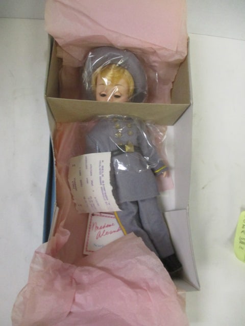 Madame Alexander #1302 Confederate Officer Doll in Original Box: has all tags and original receipt, 12" doll