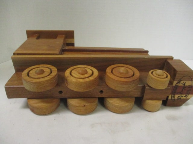 Vintage Batavia H.J. Gorczynski Wooden Train Locomotive - 5