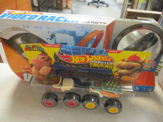 2024 Mattel Hot Wheels" Super Mario Monster Trucks" and 2011 Hot Wheels Micro Camera (1 of 5)