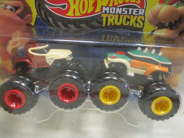 2024 Mattel Hot Wheels" Super Mario Monster Trucks" and 2011 Hot Wheels Micro Camera - 2