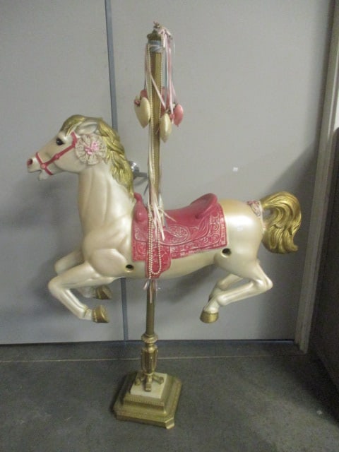 Vintage Wonder Horse Handpainted and Converted to Decorative Carousal Horse: 58"h, Local Pickup Only
