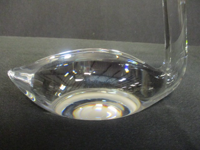 Steuben Signed Crystal Swan - 2