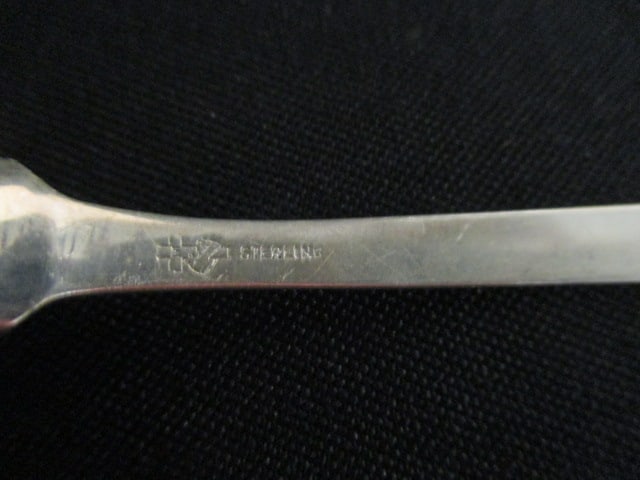 Sterling Silver Spoons and Lemon Fork - 5
