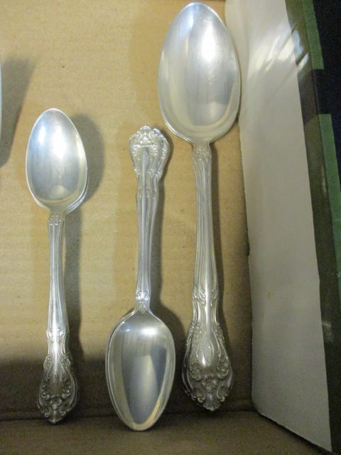 27 Pieces of Alvin Sterling Flatware and Serving Spoons - 2