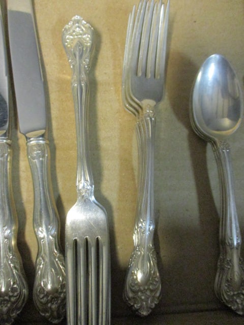 27 Pieces of Alvin Sterling Flatware and Serving Spoons - 3