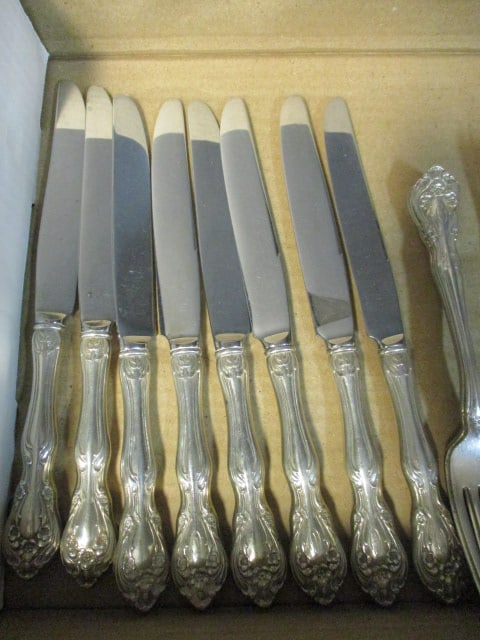 27 Pieces of Alvin Sterling Flatware and Serving Spoons - 4