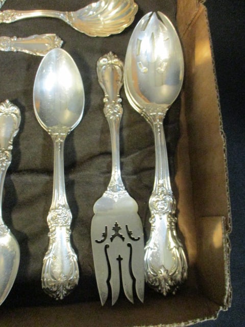 33 Pieces of Reed & Barton "Burgundy" Sterling Flatware and Serving Pieces - 2