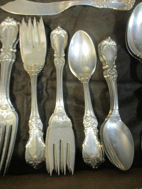 33 Pieces of Reed & Barton "Burgundy" Sterling Flatware and Serving Pieces - 3