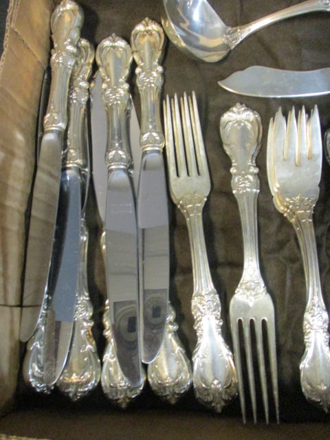 33 Pieces of Reed & Barton "Burgundy" Sterling Flatware and Serving Pieces - 4