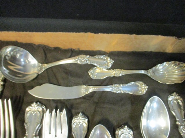 33 Pieces of Reed & Barton "Burgundy" Sterling Flatware and Serving Pieces - 5