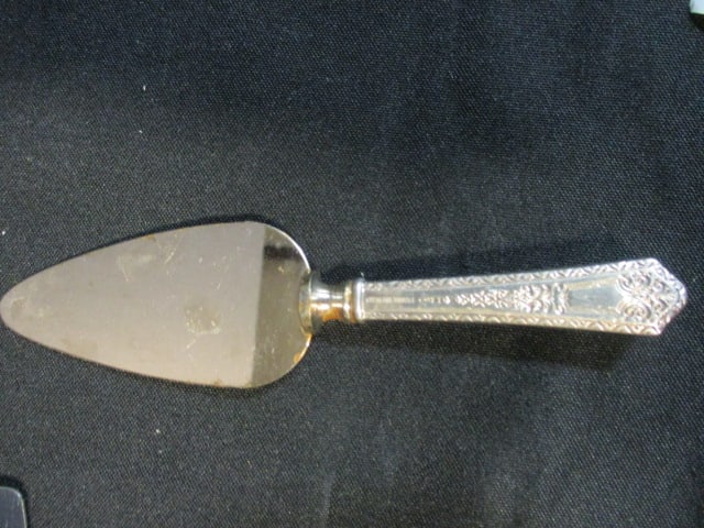 Sterling Handle Stainless Blace Carving Knife, Cheese Spreader and Dessert Knife - 2